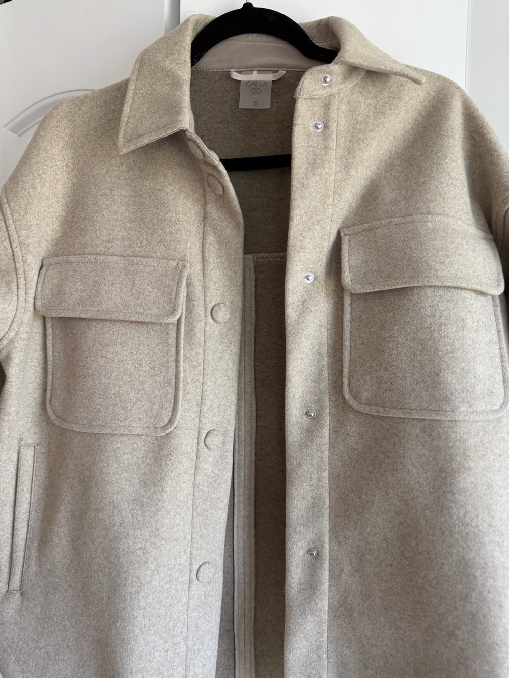 Calia Beige Shacket Jacket - Picture 2 of 7